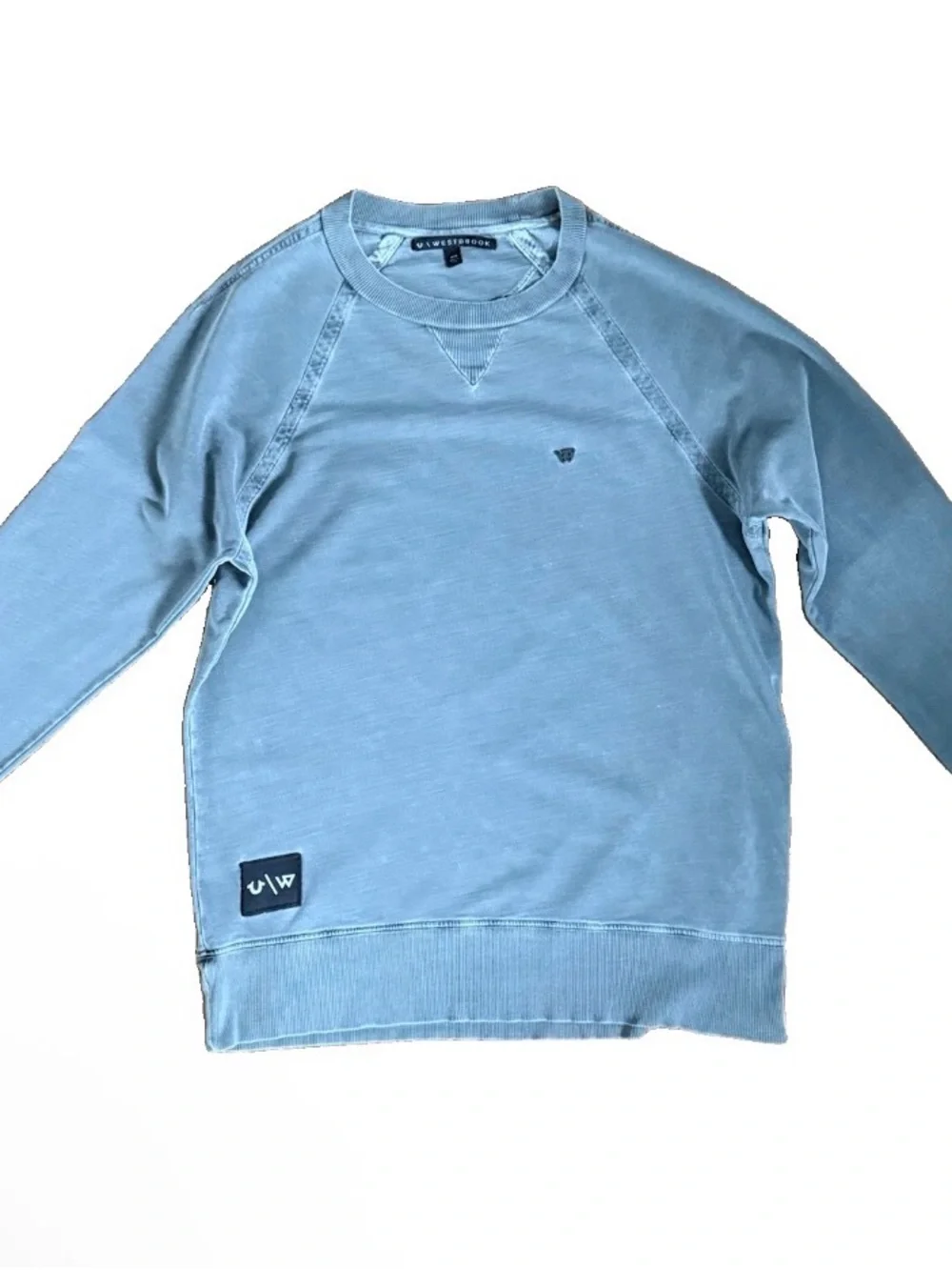 True Religion x Westbrook crewneck sweatshirt with side zipper for added comfort